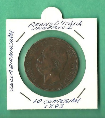 Centesimi cent 1893 - 10, cent.