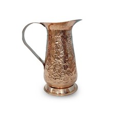 Brocca in rame puro goffrato