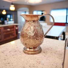 Brocca in rame puro goffrato -