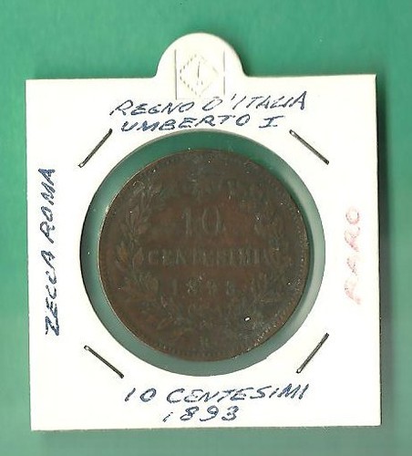 Centesimi cent 1893 - 10, cent.