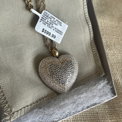 Ciondolo cuore diamanti - cuore, 2,0